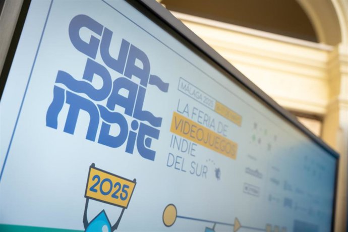 Imagen promocional de Guadalindie 2025, la feria del videojuego independiente que se celebra en Fycma el 16 y el 17 de mayo.