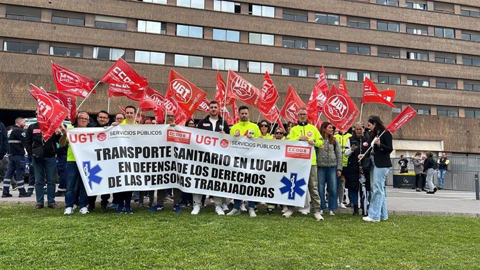Jornada de paro en el transporte sanitario en Castilla-La Mancha.