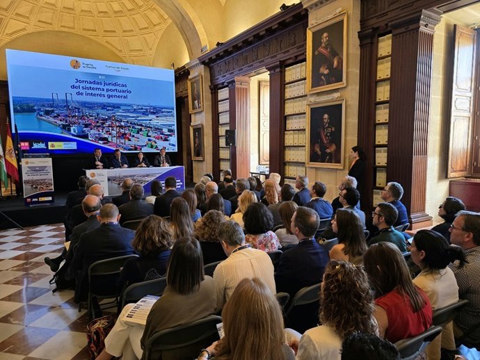 Las XII Jornadas Jurídicas del Sistema Portuario de Interés General celebradas en el Archivo de Indias en Sevilla.