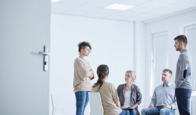 Imagen de una sesión de psicodrama.