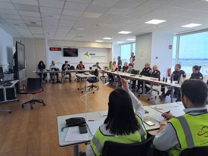 Sala de crisi en el simulacre