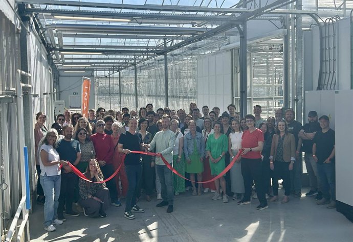 Inari team members marked the grand opening of the company’s new state-of-the-art controlled environment facility in Ghent, Belgium. Photo Credit: Inari