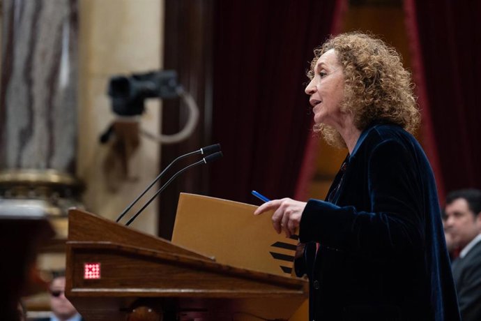 Archivo - La diputada de ERC; Ester Capella.