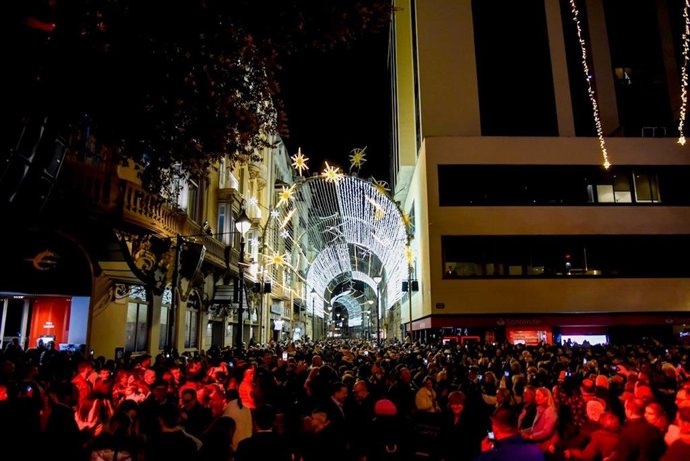 Iluminación de la Calle Ancha de Albacete en Navidad