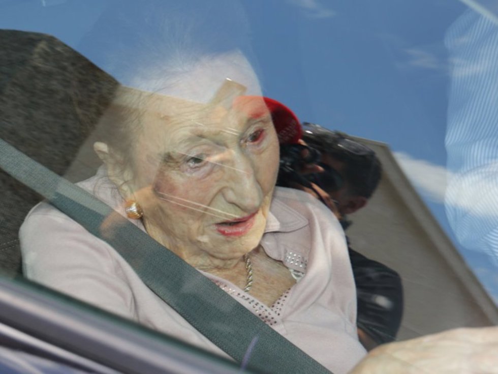 La infanta Margarita visita al rey Juan Carlos en Sanxenxo