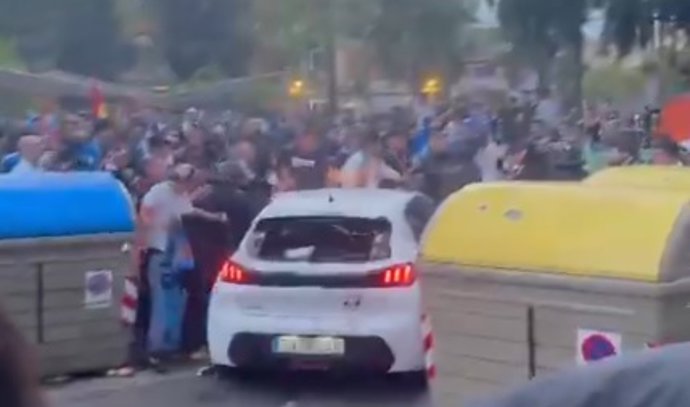 Detenida la conductora de un atropello accidental con 13 heridos no graves en el exterior del RCDE Stadium