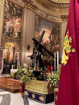 Imagen del Nazareno de León en la Basílica la de Sant’Andrea della Valle (Roma)