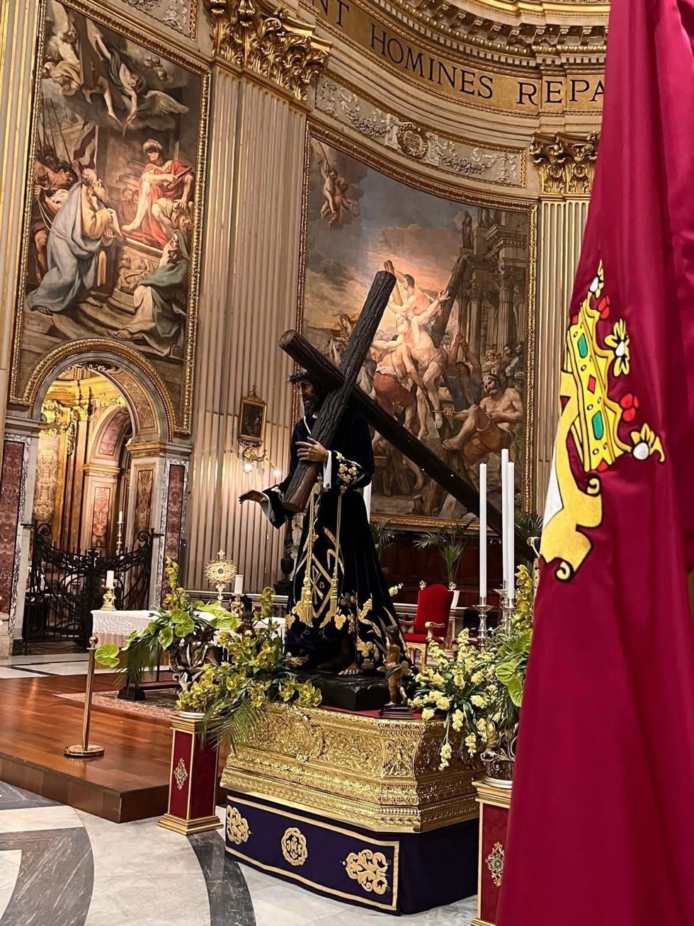 Imagen del Nazareno de León en la Basílica la de SantAndrea della Valle (Roma)