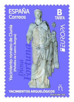 Correos elige un sello sobre el yacimiento de Clunia para participar en un concurso de ámbito europeo.