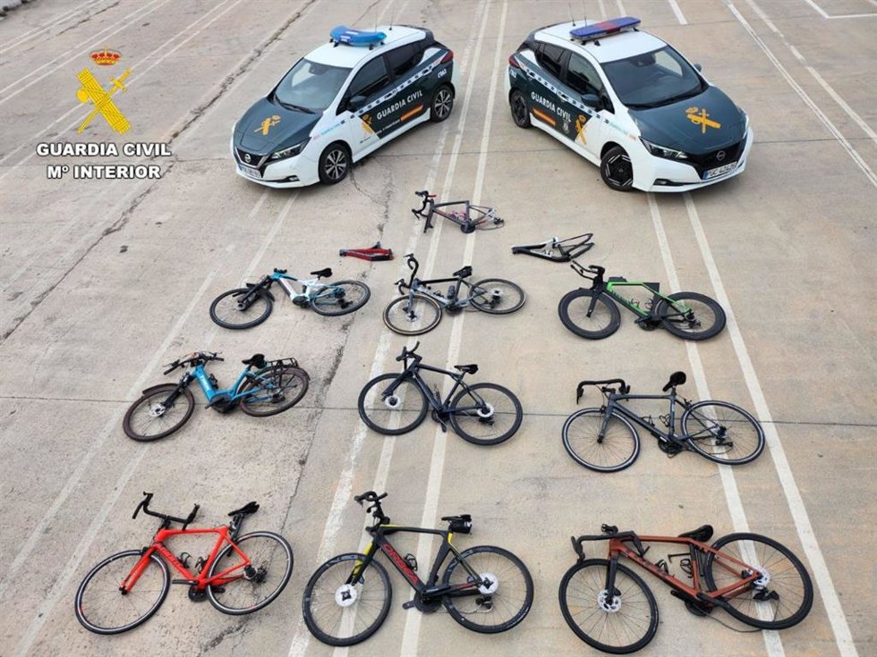 Bicicletas intervenidas por la Guardia Civil