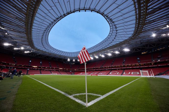 Archivo - General view during the spanish league, La Liga Santander, football match played between Athletic Club de Bilbao and FC Barcelona at San Mames stadium on march 12, 2023, in Bilbao, Spain.