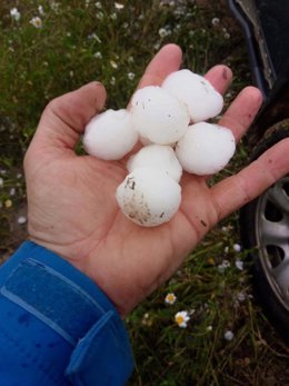 Granizo caído durante el mes de mayo