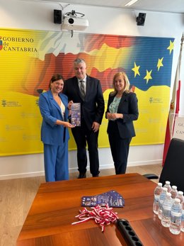 El consejero de Economía, Hacienda, Fondos Europeos y Financiación Autonómica de Cantabria, Luis Ángel Agüeros, en Bruselas