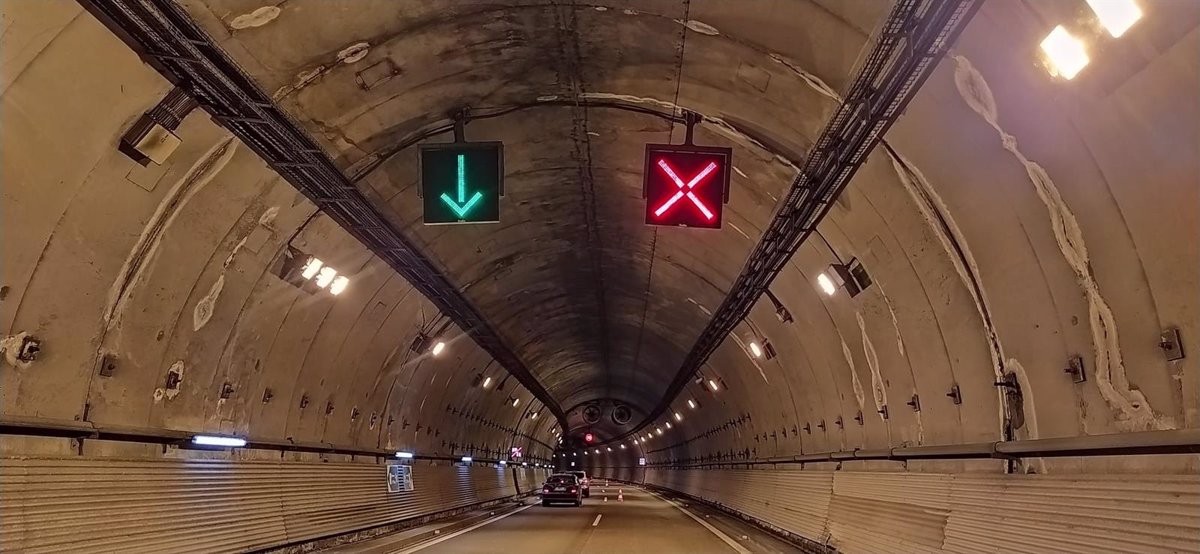 Transportes anuncia cortes en el túnel de El Padrún de la A-66, en Olloniego