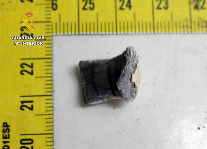 Imagen de uno de los proyectiles empleados