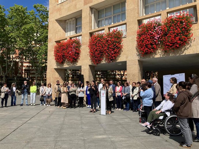 El mundo del deporte alza la voz en Logroño frente a la violencia machista