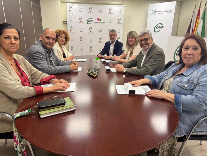 Reunión de CSIF Málaga con PSOE de Málaga.