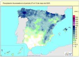 Les pluges acumulades en enguany hidrològic ascendixen a 588 l/m2, un 20% més que el valor normal.