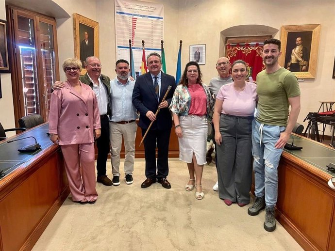 Imagen del nuevo equipo de Gobierno de Nerva (Huelva) de XNerva y PSOE.