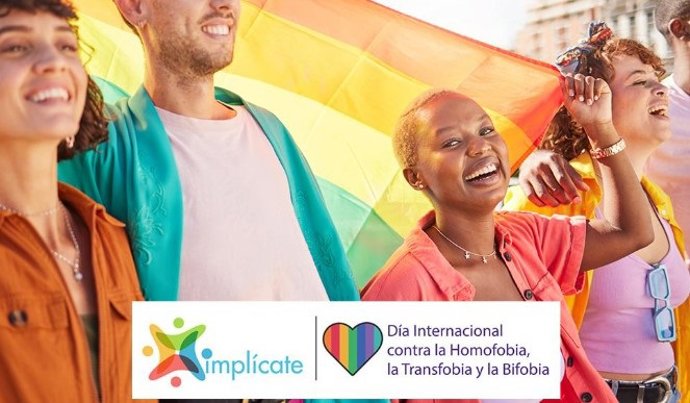 Cartel de la Universidad Carlos III de Madrid (UC3M) para conmemorar el Día Internacional contra la Homofobia, la Transfobia y la Bifobia.