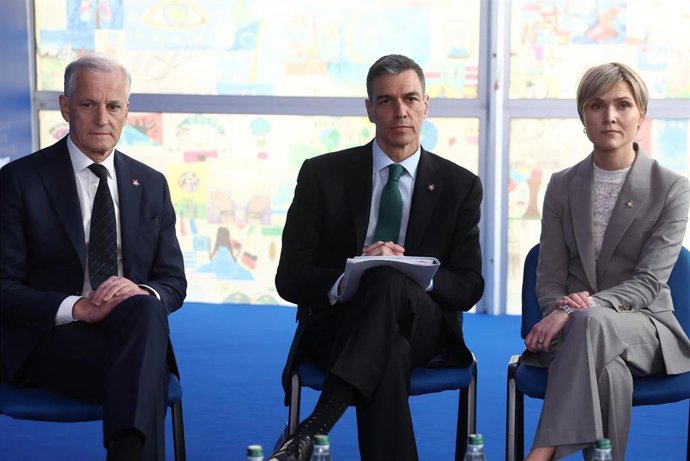 El presidente del Gobierno, Pedro Sánchez, durante la cumbre de la Comunidad Política Europea.