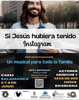 Cartel de la representación 'Si Jesús hubiera tenido Instagram'.