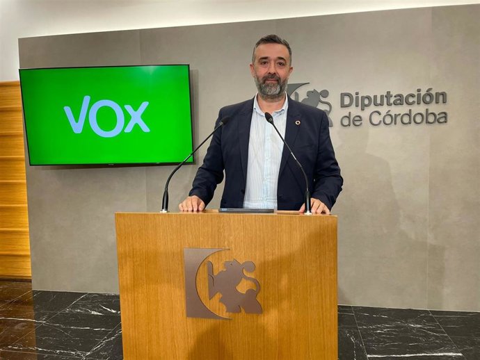 El portavoz de Vox en la Diputación de Córdoba, Rafael Saco