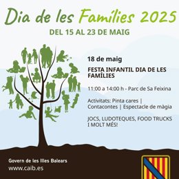 El Govern organiza actividades infantiles, este domingo en Sa Feixina de Palma, con motivo del Día de las Familias
