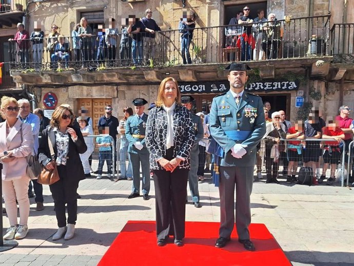 La subdelegada del Gobierno en Segovia, Marian Rueda,en el acto institucional del 181 aniversario de la fundación de la Benemérita