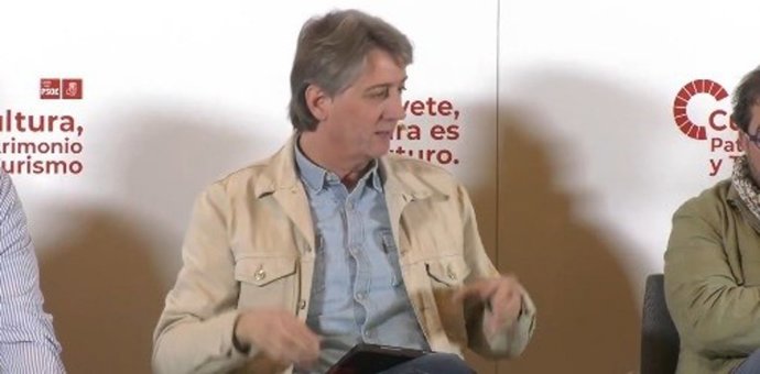 El secretario general del PSOE de Castilla y León, Carlos Martínez, participa en la Conferencia Sectorial de Cultura, Patrimonio y Turismo del PSOE que se ha celeberado este sábado en Segovia.