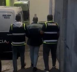 Detención del fugitivo que lideró una red de tráfico de drogas, en Las Rozas, Madrid.