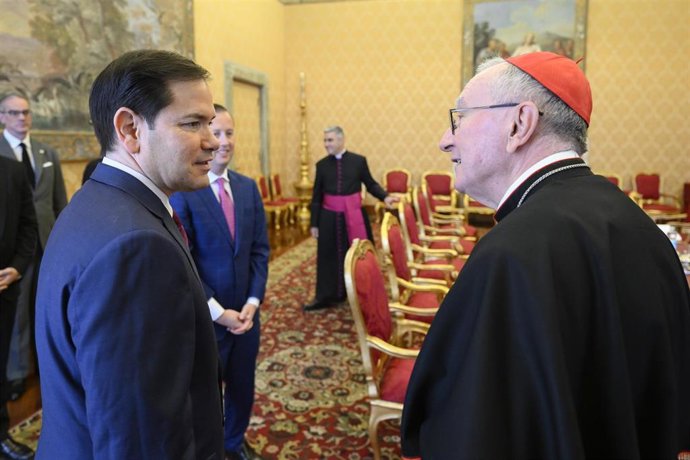 Marco Rubio y Pietro Parolin
