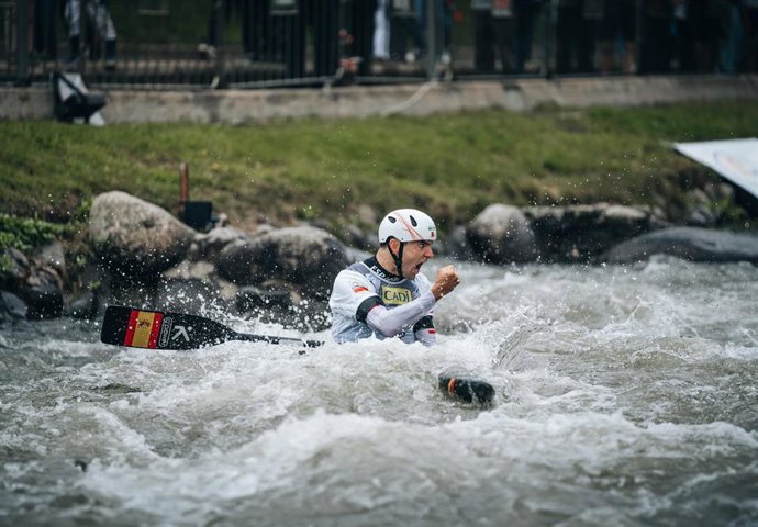 Archivo - Oro para Miquel Travé en la Copa del Mundo de Canoe Slalom de la Seu d'Urgell