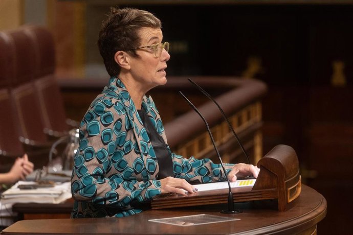 Archivo - La diputada de EH Bildu Bel Pozueta.