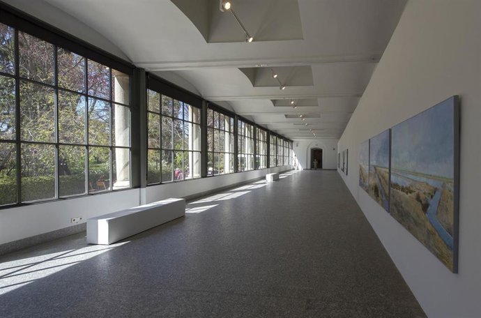 Archivo - Sala donde se encuentran varias de las obras que forman parte de la exposición ‘La Sal’ de la artista Carmen Laffón en el Pabellón Villanueva del Real Jardín Botánico, en Madrid (España), a 23 de marzo de 2021. ‘La Sal’ es una muestra que cuenta