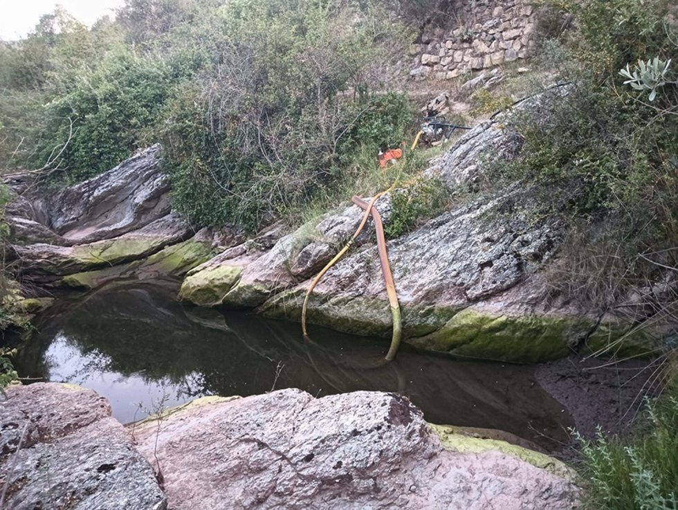 Archivo - Amigos de la Tierra de La Rioja critican que se secan las pozas del río en San Martín para una explotación ganadera