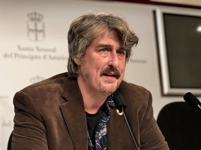 Archivo - El portavoz de Convocatoria por Asturies, Xabel Vegas.