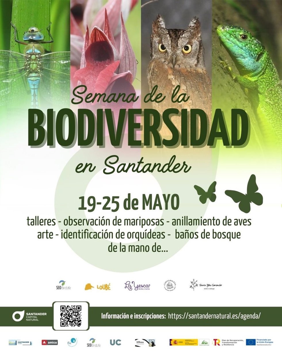 Cartel de la Semana de la Biodiversidad de Santander
