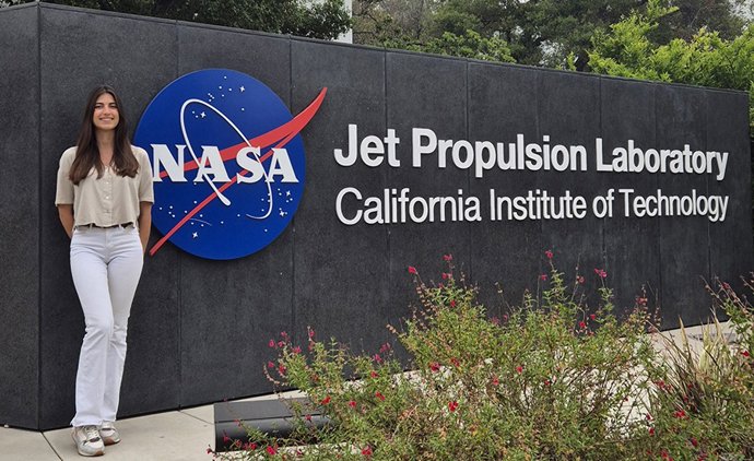 Archivo - Nerea Pascual, en la sede del Jet Propulsion Laboratory (JPL) de la NASA en Pasadena (California).