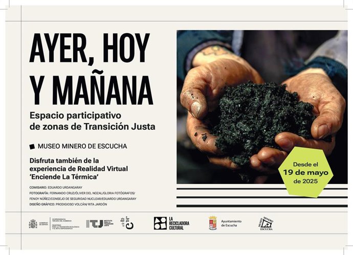 Cartel de la exposición que se inaugura este lunes 19 en el Museo Minero de Escucha.