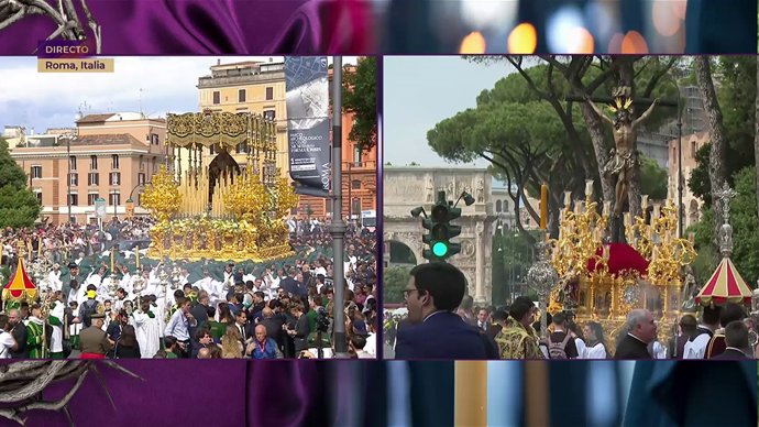 Retransmisión del Jubileo de Cofradías de Roma en Canal Sur TV.