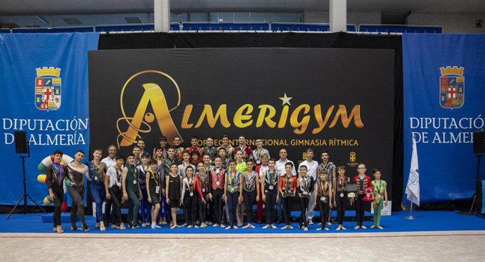Torneo de gimnasia rítmica en recuerdo del 20 aniversario de los Juegos del Mediterráneo de Almería 2005.