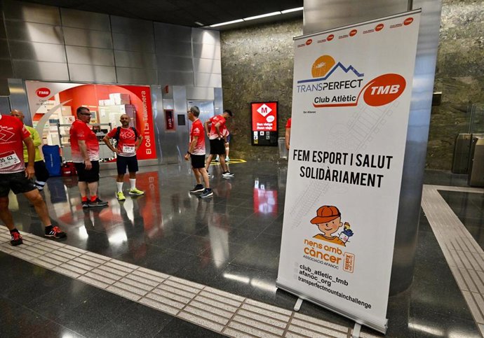 Cronoescalada solidaria del metro de Barcelona