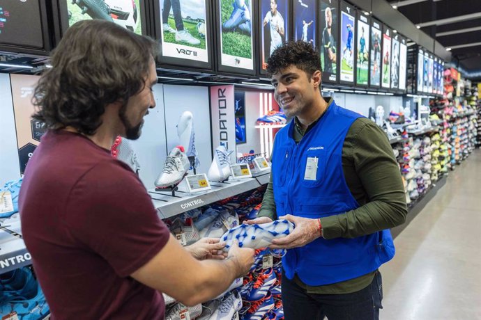 Trabajador de Decathlon