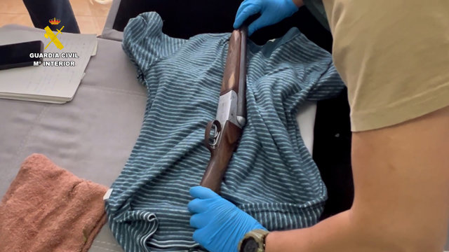 Otra de las armas intervenidas