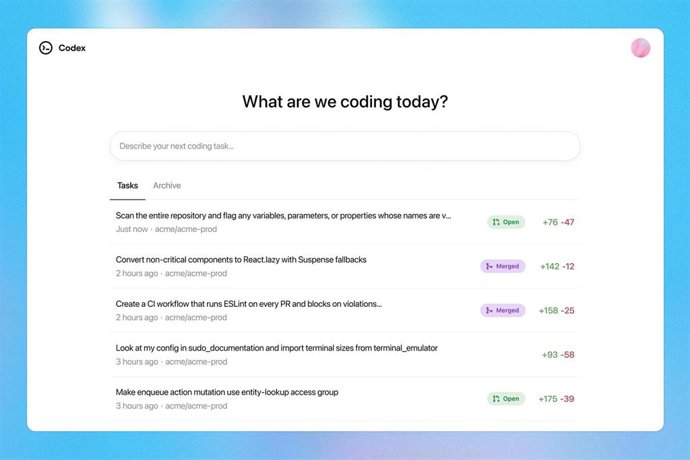Codex de OpenAI en ChatGPT.