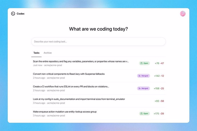 Codex de OpenAI en ChatGPT.