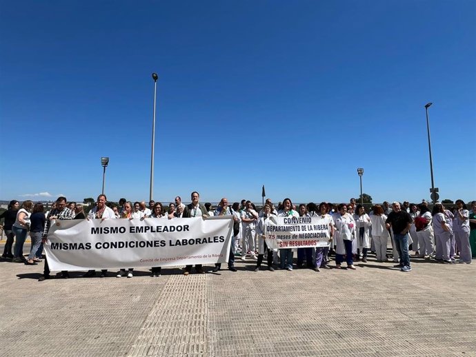 Imagen de una protesta de los trabajadores