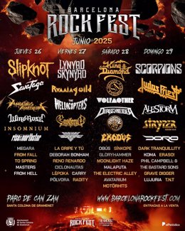 Cartell del Barcelona Rock Fest 2025