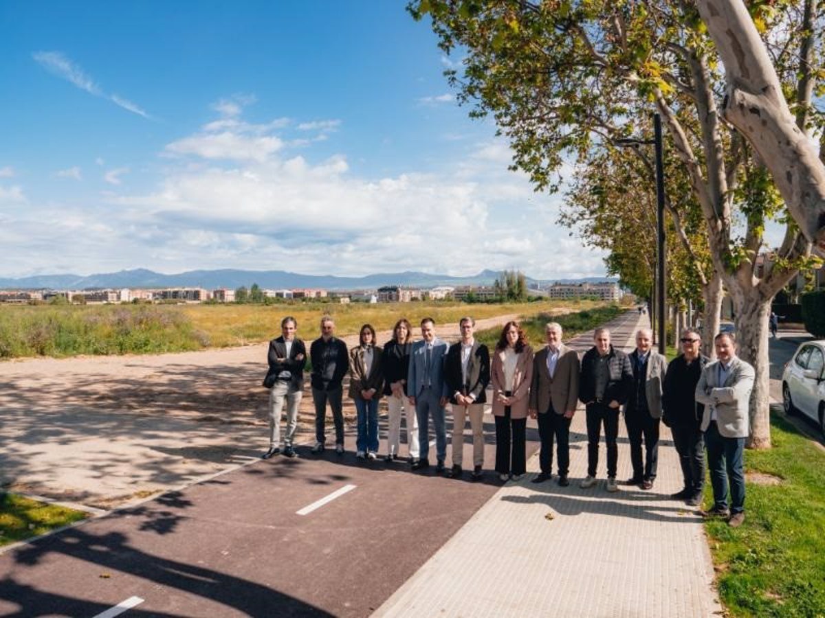 Capellán destaca que el nuevo carril ciclopeatonal Lardero-Logroño mejora la comunicación entre ambos municipios